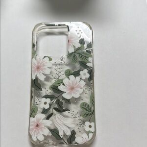 Floral Clear Phone Case